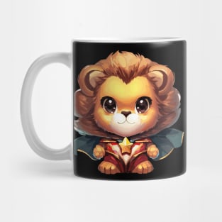 Superhero lion cat Mug